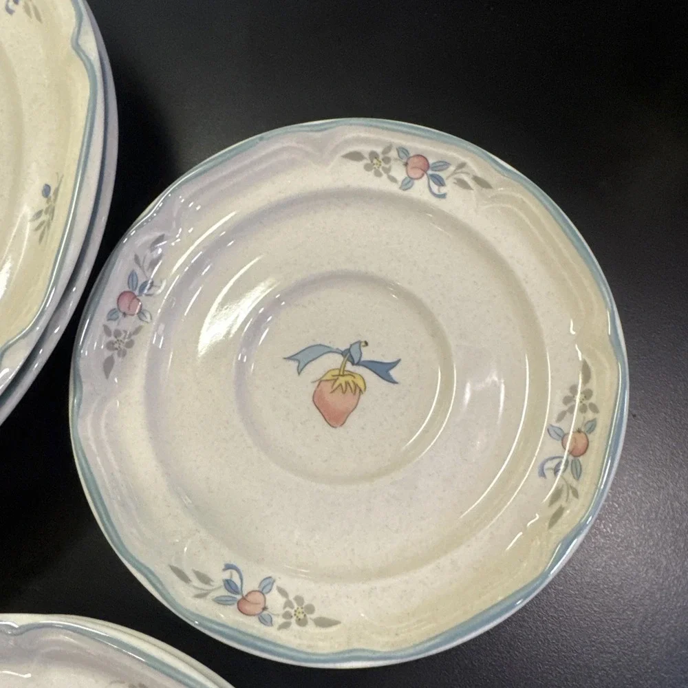 International Stoneware Marmalade Geese  8 Piece Dish Set Cottage Core VINTAGE